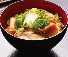 ブタネギ温玉丼